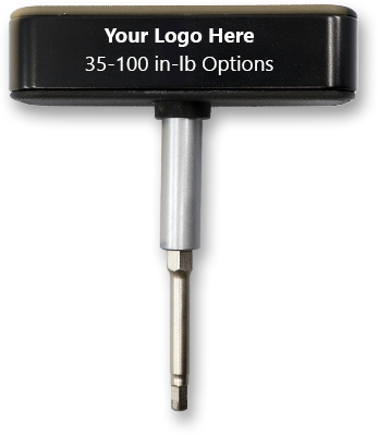 Blank torque tool that reads Your Logo Here